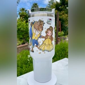 Beauty and the Beast 40oz tumbler